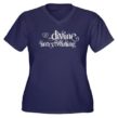Divine Intertwining Dark Plus Size V-Neck T-Shirt - Image 2