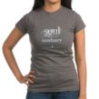 Soul Sanctuary Junior Jersey Dark T-Shirt-Light Ink - Image 2