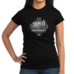 Soul Sanctuary Junior Jersey Dark T-Shirt-Light Ink - Image 3