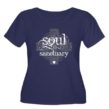 Soul Sanctuary Women's Dark Plus Size Scoop Neck T-Shirt-Light Ink - Image 2