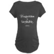 Transformation Is Inevitable Maternity Dark T-Shirt With White Ink - Image 2